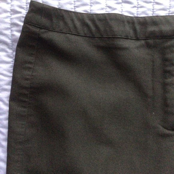 Womens Black Crop Pants Barbara Lesser Stretchy Straight Leg Embroidery - Picture 12 of 14